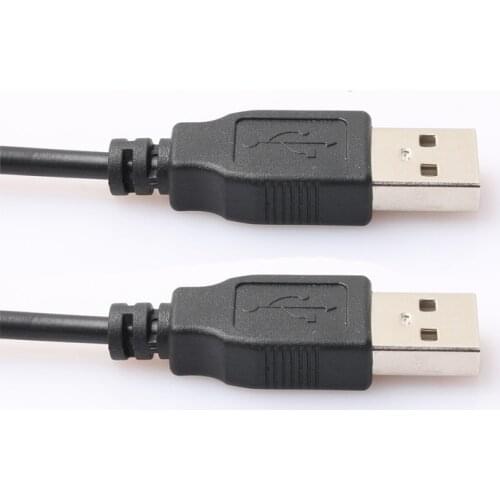 Double USB computer extension cable 0.5M 1M USB 2.0 Type A Male to A Male Cable Hi-Speed 480 Mbps Black