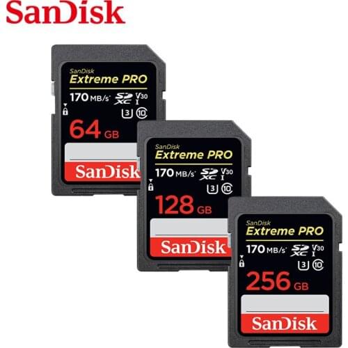 SanDisk Ultra Original SD card 32GB 95M/S SDHC 64GB 128GB 256GB sd 170mb/s SDXC Class10 Memory Card C10 USH-1 Support for Camera