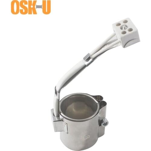 Ceramic Band Heater 42mm ID 30/35/40/45/50mm Height Stainless Steel Electric Heating Element Wattage 110W/130W/150W/170W/200W