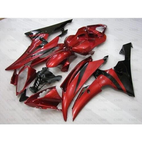 Bodywork for YAMAHA YZFR6 2012 YZF R6 Full Body Kits 2010 YZFR6 Bodywork 2008 - 2015 Pearl Red Black