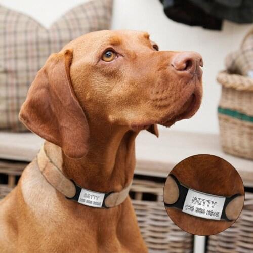 Pet Tag Engravable Rust-proof Slide-on Dog Metal ID Tag for Medium Dog