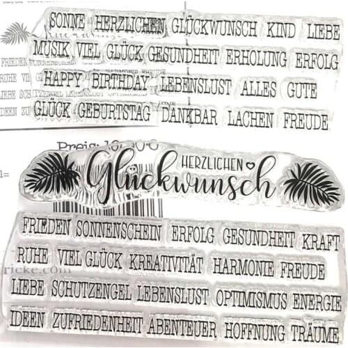 German Transparent Clear Stamp/Seal for DIY scrapbooking/photo album Decorative clear stamp A0319