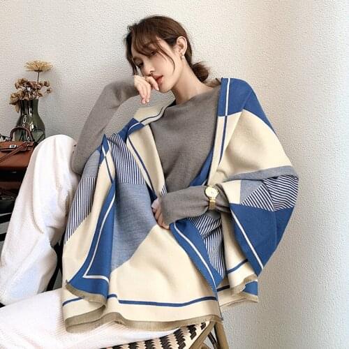 Autumn winter warm temperamental new arrival high quality vintage elegant print casual wild work style personality cute scarf