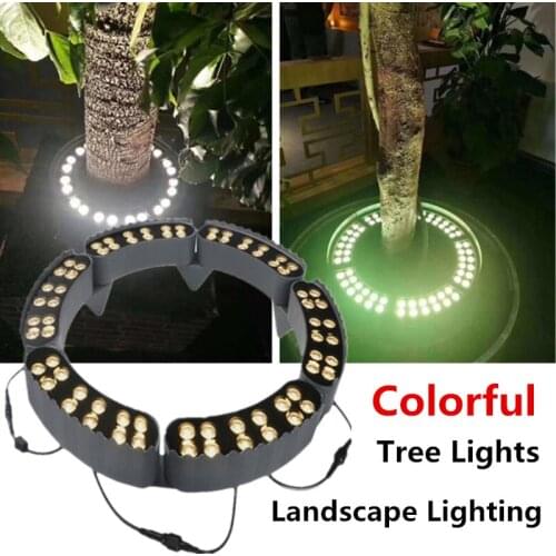Pillar Lights Tree Light Colorful Waterproof Landscape Light 24V Lawn Courtyard Square Christmas Decoration Lamp Garden Lighting