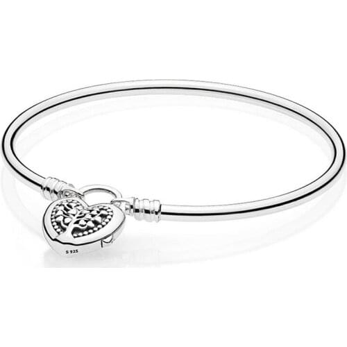 Pan based bracelet sterling silver 925 silver string lock bracelet accessories valentines day love