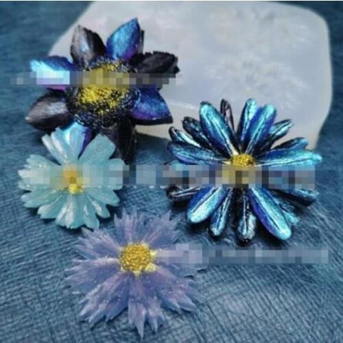 Transparent Silicone Mold Resin Decorative Craft DIY daisy Mold epoxy resin molds for Diy Fashion jewelry