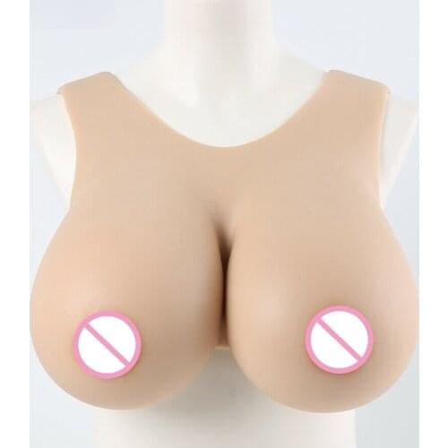 Realistic Breasts C-J Cup Silicone Prosthetic Breast Bodysuit Fake Transgender Breasts Body Suits for Crossdress