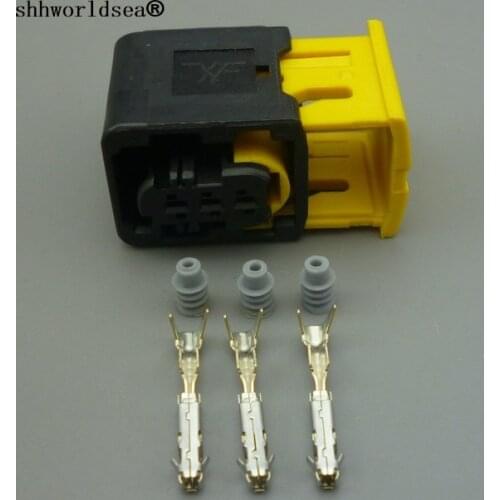 Shhworldsea 3 pin 1.5mm car electric waterproof auto wiring cable plug connector 1-1418451-1 1-1418448-1