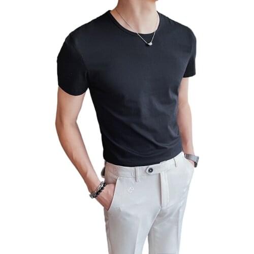 Мужские однотонные футболки WANANSN China At AliExpress