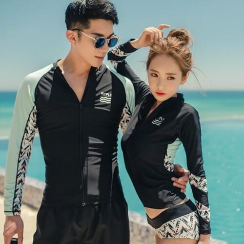 Couple Rash Guards Swimming Suit Bathing Suits 2019 Bodysuit Sexy Swimsuit Fashion Women Womens Summer Clothes For Surfing