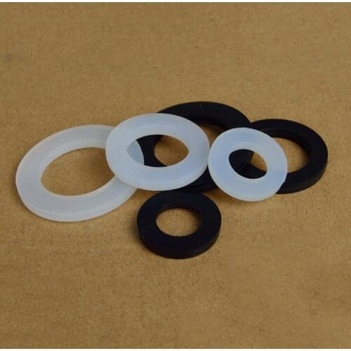 10 PCS 1/2 3/4 1 inch Silica Gasket White Silica Seal Ring Flat Gasket silicone ring rubber ring gaskets