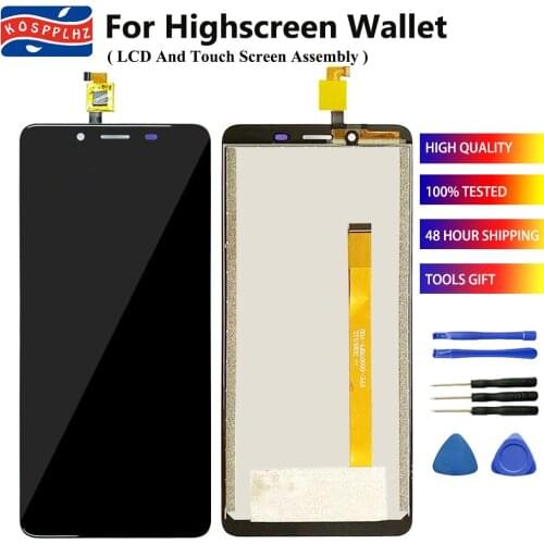 100% Tested 5.5" For Highscreen Wallet LCD Display + 1440x720 Touch Screen Assembly Replacement + Tools