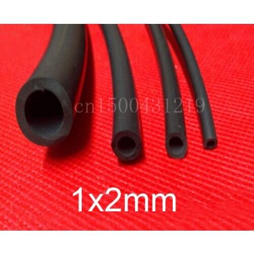 1x2 Black Silicone Rubber Vacuum Tubing Hose Tube Flexible silicon hose