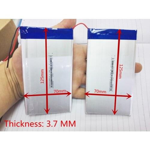 The real capacity 7.4V 8000mAh Tablets Batteries DIY U30GT, U30GT1, U30GT2 dual four-core tablet pc battery Size:3770125*2