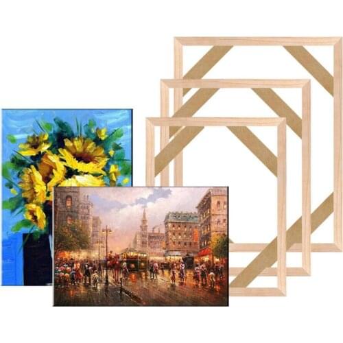 30*40cmDIY Wooden Oil Painting Frame Frames Wood Photo Canvas Diamond Painting Frames Wall Art Canvas Wall Hanger Poster Frame