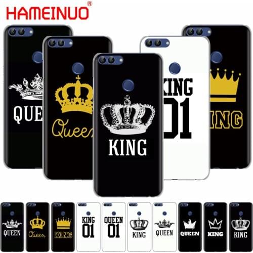 HAMEINUO king queen couple cell phone Cover Case for huawei Honor 7C Y5 Y625 Y635 Y6 Y7 Y9 2017 2018 Prime PRO