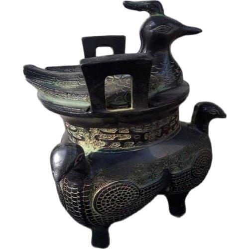 Chinas Ancient Bronze Ware Phoenix Tripod