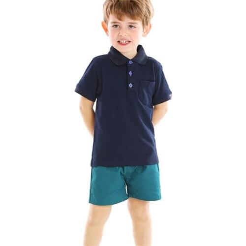 Boys Clothing Sets Summer Gentleman Suits Toddler Clothes Kids Short Sleeve Shirts And Shorts 2Pcs Children Clothing Set