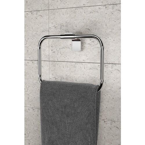 Neux Chrome Round Towel Ring