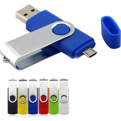 Metal cle usb 2.0 pendrive 128GB 64GB pen drive 32GB memoria usb flash drive 16GB 8GB True capacity OTG Type b memoria usb stick