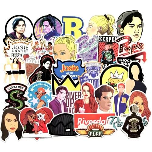 35pcs Riverdale Sticker Jughead Jones Paster Scrapbook Craft Decor Cosplay Prop Accessories