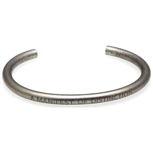 2020 New Stainless steel mens cool Benifest bangles hip hop fashion letter embossed rock cuff bracelet bangles