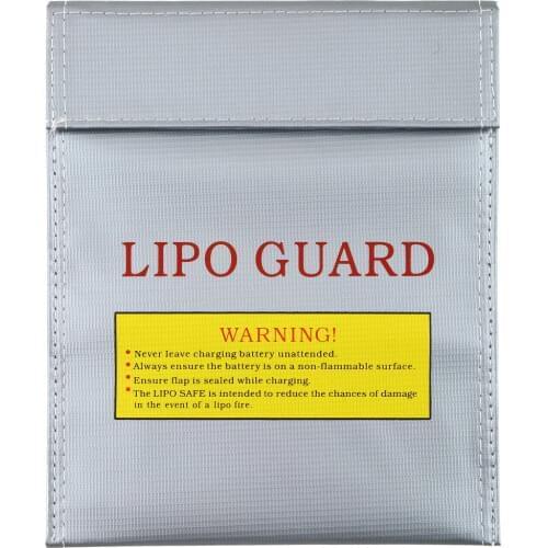 1Pcs Fireproof RC LiPo Li-Po Battery Fireproof Safety Guard Safe Bag Charging Sack Battery Safety Guard Silver Two size Hot