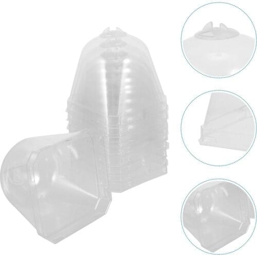 Plastic Plant Cover Transparent Garden Freeze Protection Cloche Seedlings Dome