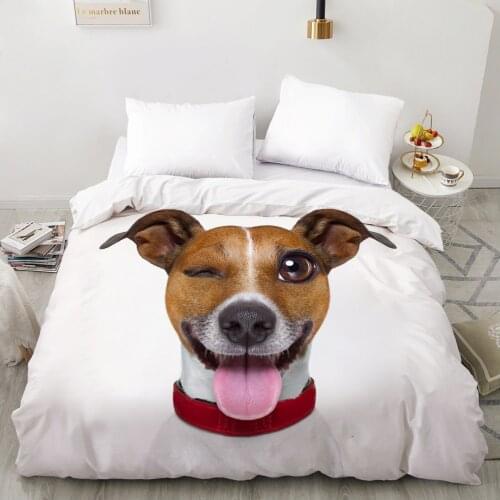 3D Duvet cover Quilt/Blanket/Comfortable Case Luxury Bedding 135 140x200 150x200 220x240 200x220 for Home animal dog naughty