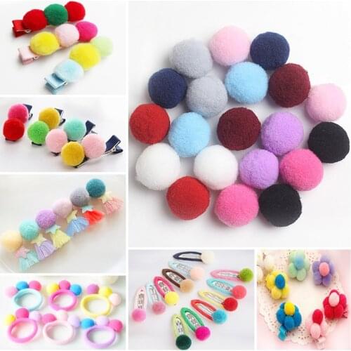 20mm 1000pcs/lot Colorful Pompom Ball Plush Ball Mixed Color Creative Kids Handmade Material Glitter Foam Ball DIY Craft Supplie