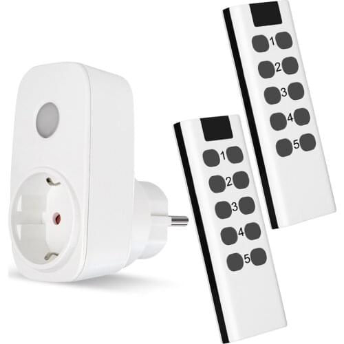 MSLE Wireless Remote Control EU Plug 16A Power Outlet Switch 220V Smart Programmer Socket Compatible with Broadlink RM4 pro