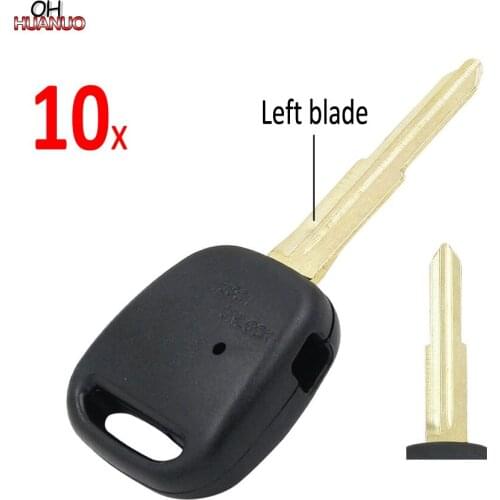 SALE ! 10 PCS/LOT, New Replacement Remote Key Shell Case Side 1 Button for Toyota RAV4 Camry Uncut Left Blade