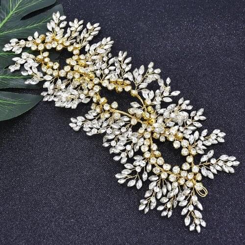 Luxury Full Crystal Rhinestone Headbands for Bridal Women Wedding Headdress Crown Tiaras Engagement Party Hair Accessories