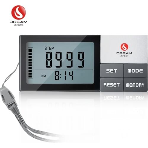 Pedometer for Walking Step Counter LCD Display Calories Burned /Exercise Goal Setting/7 Days Memory No Bluetooth Required