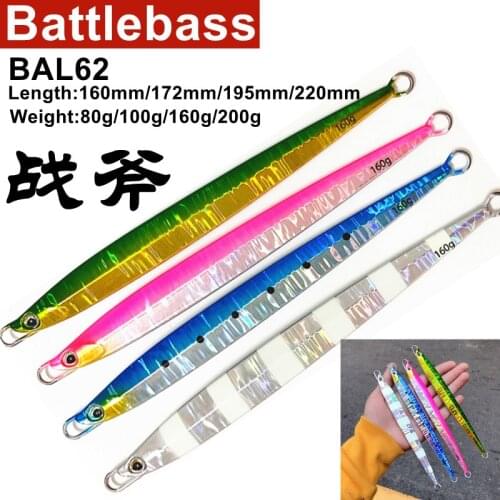 Swolfy 1pcs 80g 100g 160g Seafishing jigging lure fast speed jig long casting metal jig salewater luminous fishing jig bait