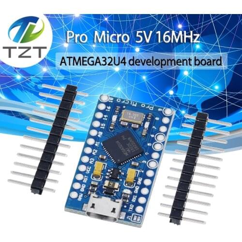 TZT Pro Micro ATmega32U4 5V 16MHz Replace ATmega328 For arduino Pro Mini With 2 Row Pin Header For Leonardo Mini Usb Interface
