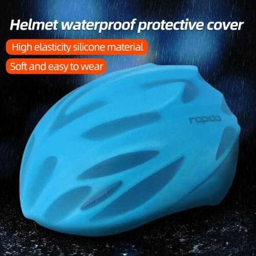 Bike Universal Waterproof Bike Helmet Cover Cycling Bicycle Helmet Rain Cover Silica gel Protection Cover