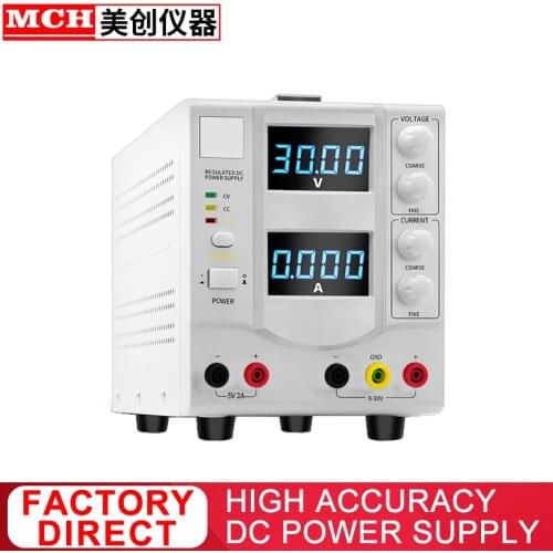 High Accuracy Linear DC Power Supply 30V2A3A5A Adjustable 5V2A Fixed Output DC Regulated Bench Power Supply 302DB 303DB 305DB