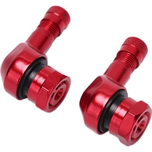 2pcs Wheels Tires Parts 1cm 1.13cm CNC Motorcycle Valve Stem 90 Degree Angle Wheel Tire Tubeless Valve Stems Aluminum Alloy