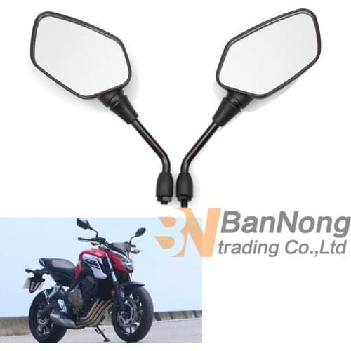 Motorbike side mirror unviersal 10MM motocross rear view mirrors for honda cb500x cb650f CB mirror motorcycle rearview moto