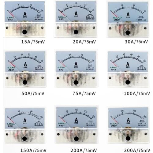 1pcs Pointer DC Amperometer 85C1-A Mechanical Meter Head 15A~5KA/75mv