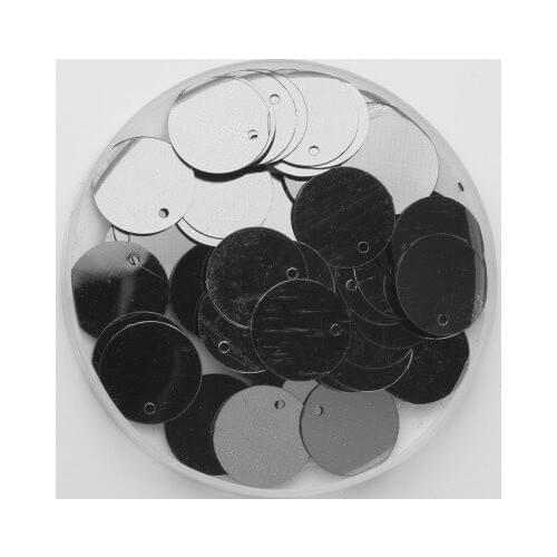 1000pcs/lot 12mm Large Round Sequins PVC Flat Round Sewing Embellishment DIY With Side Hole Craft Accessory Grey Confetti