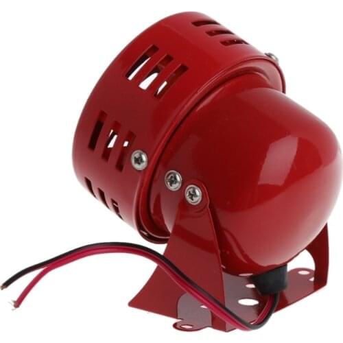 1950s 12V Car Motorcycle Driven RED Air Raid Siren Horn Alarm 50s 28TB