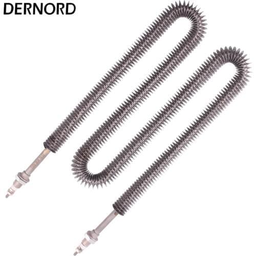 220v 2000w Electric Finned Tubular Heater Air Heating Element with M12 Thread For Load Bank
