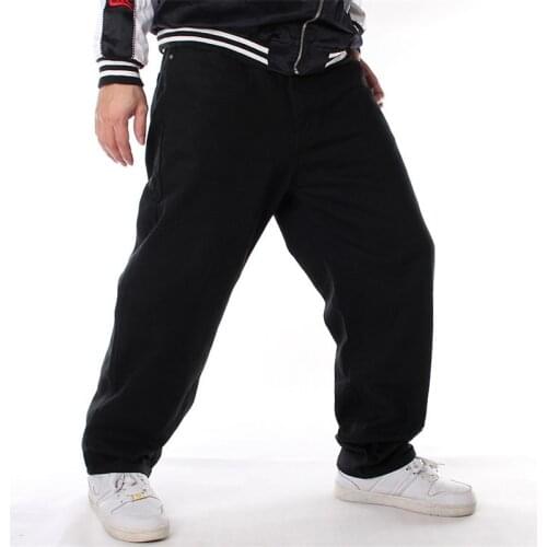 Jeans men 2020 New Mens Modis Large size Black jeans Mens Loose Casual Big pocket trend Hip Hop trousers Biker jeans Size28-46