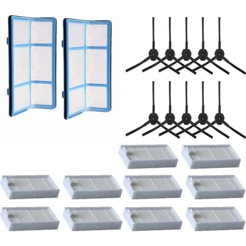 22PCS Vacuum Cleaner Accessories Filter Main Brush Cover Fit for Ilife V55 Pro V5S Pro Robot Cleaning Brush Replacement