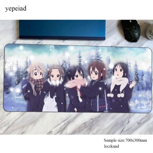 K-ON mouse pad 800x300x3mm Computer mat Colourful gaming mousepad large Gorgeous padmouse keyboard games pc gamer desk
