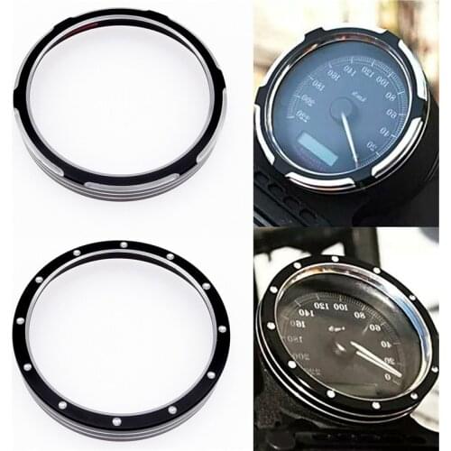 Motorcycle Speedometer Panel Trim Bezel Frame Black CNC Aluminum Tachometer Protect Cover For Harley Sporster 883 1200 XL Dyna