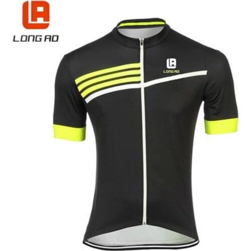 LONG AO Mens Ropa Ciclismo Cycling Jersey Top Bike Clothing Bicycle Wear Short Sleeve Cycling T-Shirts XS-5XL 4 Color