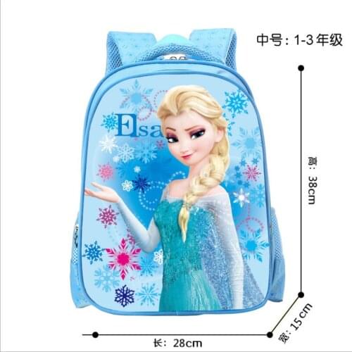 Disney Cartoon Elsa Sophia Schoolbag Girls Children School bag for Teenager Girl Orthopedic Princess Backpack Mochila Infantil